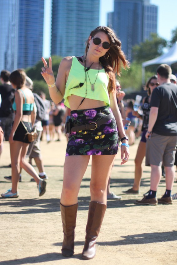 Lollapalooza Street Style: Peace, Love, & Neon